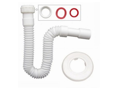TUBO FLEXIBLE BLANCO LAVABO-BIDET 1 1/2 Ø32-40