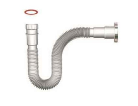 TUBO FLEXIBLE BLANCO FREGADERO 1 1/2 Ø40-50