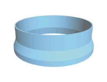 JUNTA CÓNICA AZUL 1 1/2 PARA FONTANERÍA