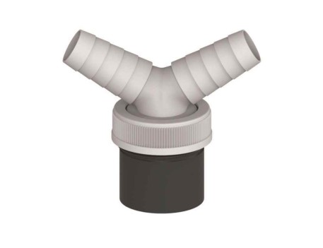 CONEXIÓN PVC 40MM ENCOLAR DOS TOMAS ELECTROVALVULAS
