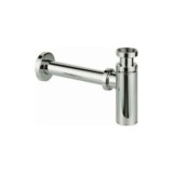 SIFÓN BOTELLA LATÓN CROMADO 1 1/4 EXTERIOR EXTENSIBLE