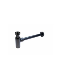 SIFÓN BOTELLA LATÓN NEGRO 1 1/4 EXTENSIBLE SALIDA H