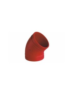 CODO 45º RANURADO ROJO INCIENDIOS 2 PULG 50MM