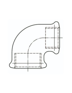CODO 90º H/H 1 A 3/4 GALVANIZADO ATUSA 2