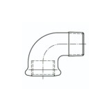 CODO 90º M/H 1 1/2 PULGADAS GALVANIZADO ATUSA