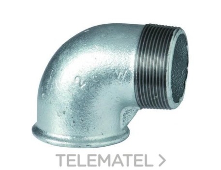 CODO 90º M/H 1 PULGADA ACERO NEGRO ATUSA EO