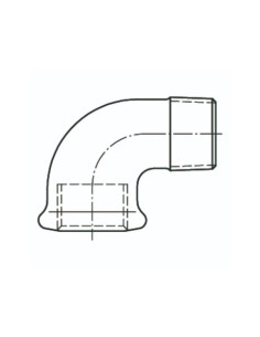 CODO 90º M/H 1 PULGADA ACERO NEGRO ATUSA EO 2