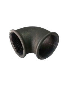 CODO 90° HEMBRA-HEMBRA ACERO NEGRO ATUSA