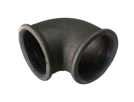 CODO 90° HEMBRA-HEMBRA ACERO NEGRO ATUSA