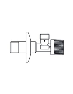 VÁLVULA ANGULAR LARGA SIN TUERCA 3/8 PULGADA ATUSA SYC/60L 2