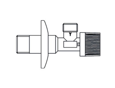 VÁLVULA ANGULAR LARGA SIN TUERCA 3/8 PULGADA ATUSA SYC/60L