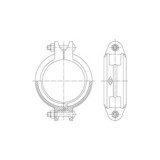 ACOPLAMIENTO RIGIDO ESTÁNDAR RANURADO ROJO 8 PULGADAS ATUSA
