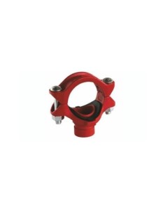 DERIVACION SIMPLE RANURADO ROJO 2 1/2 X 1 PULGADA