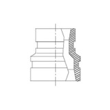 REDUCCIÓN CONCÉNTRICA RANURADA GALVANIZADA 2½X1¼ ATUSA