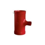 TE REDUCIDA RANURADA ROJO 2½X1¼ HIERRO DÚCTIL