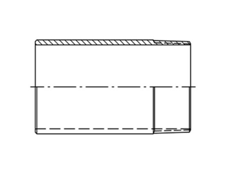 BOBINA ROSCADA NEGRA 2 1/2 X 60MM ATUSA