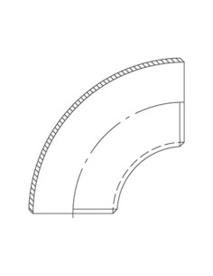 CURVA EN10253 GALVA 3D 90º 168.3MM 6 ATUSA 2