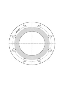 JUNTA GOMA BRIDAS TIPO 1 SBR PN10/16 2