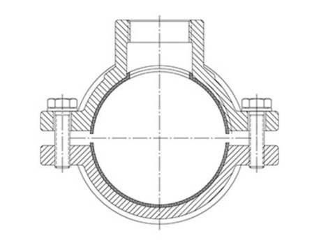 COLLARIN TOMA PVC PE 110MM A 2 PULGADAS