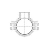 COLLARIN TOMA PVC PE 50MM A 1 PULGADA