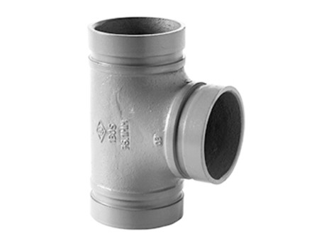 TEE RANURADO ROJO 3 (80MM) DN80 MODELO 6130S