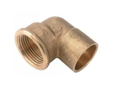 CODO COBRE HEMBRA 3/4 X 28MM 90 GRADOS