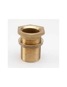 RACOR URALITA CON TUERCA LATON 2 1/2 PULGADAS
