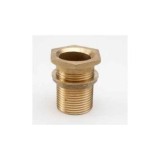 RACOR URALITA CON TUERCA LATON 2 1/2 PULGADAS