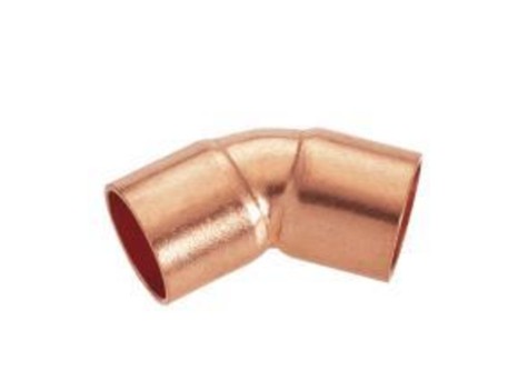CURVA 45º H-H 41CU COBRE 3/4 PULGADA HECAPO
