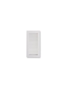 REJILLA EMPOTRAR 13.3X26CM CON MARCO ABS BLANCA