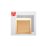 REJILLA VENTILACIÓN ALUMINIO CON MOSQUITERA 15X15CM ORO