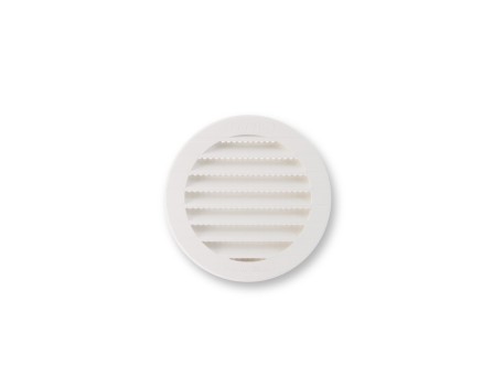 REJILLA EMPOTRAR Ø12CM ABS BLANCA CON MOSQUITERA