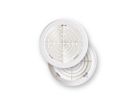 REJILLA EMPOTRAR CON CLIPSA Ø125MM BLANCA