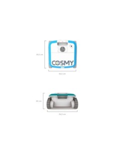 ROBOT LIMPIAPISCINAS KORMAN COSMY 250 36X39CM 2
