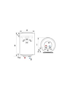 TERMO ARISTON VERTICAL DRY 5E 50L MOD N 2