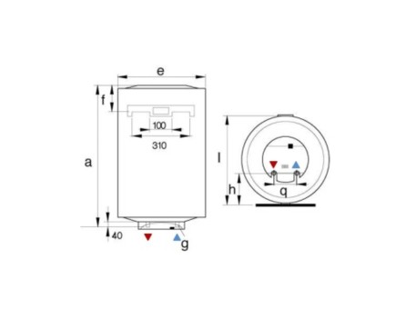 TERMO ARISTON VERTICAL DRY 5E 50L MOD N