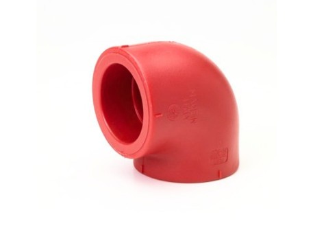 CODO 90º UNIÓN SOCKET PP-RCT NIRON RED
