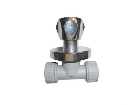 LLAVE DE PASO PB CON POMO ITALSAN