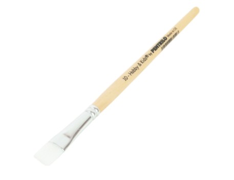 PINCEL PLANO HOBBY&KIDS MANGO CORTO Nº12