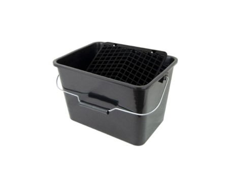 CUBETA CON REJILLA PLÁSTICO PROFESIONAL 7L