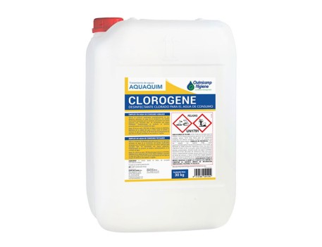 CLOROGENE 30 KG HIPOCLORITO POTABLE DESINFECTANTE