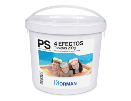 KORMAN CLORO 4 EF TABLETAS 200GR 5KG KM1505