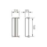ACCESORIO PORTATOALLAS XTREME CROMADO PARED