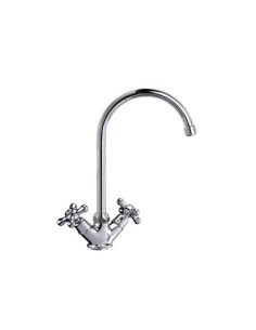 GRIFO FREGADERO BIMANDO CAÑO 180MM WITH2 ANTIGONA
