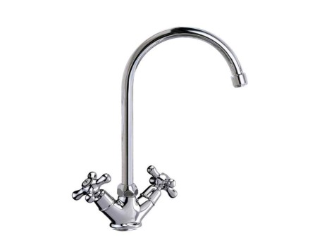 GRIFO FREGADERO BIMANDO CAÑO 180MM WITH2 ANTIGONA