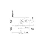 LAVABO 65MM POP-UP METAL WITH2 ANTIGONA