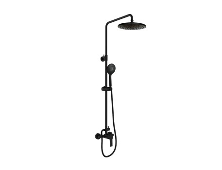 CONJUNTO MAMPOSTA DUCHA EXTENSIBLE NEGRO GOI2