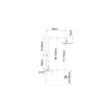 CONJUNTO MAMPOSTA DUCHA EXTENSIBLE NEGRO GOI2