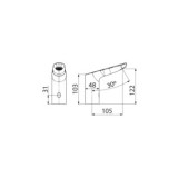 GRIFO ELECTRÓNICO LAVABO 120CM 1 AGUA ELEGANCE AUTOMÁTICO