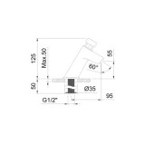 GRIFO TEMPORIZADO LAVABO M28X1.5 R.60734